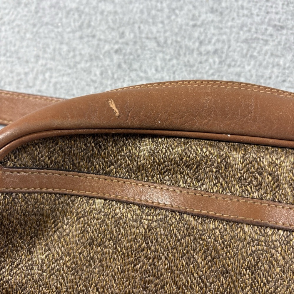 Vintage 80s Gucci GG Monogram Camera Bag Leather Crossbody Shoulder Purse Italy - Picture 8 of 16